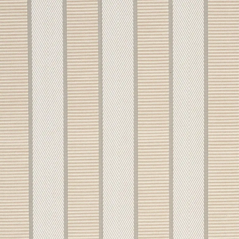Schumacher 77101 Ribbon Stripe Champagne fabric swatch