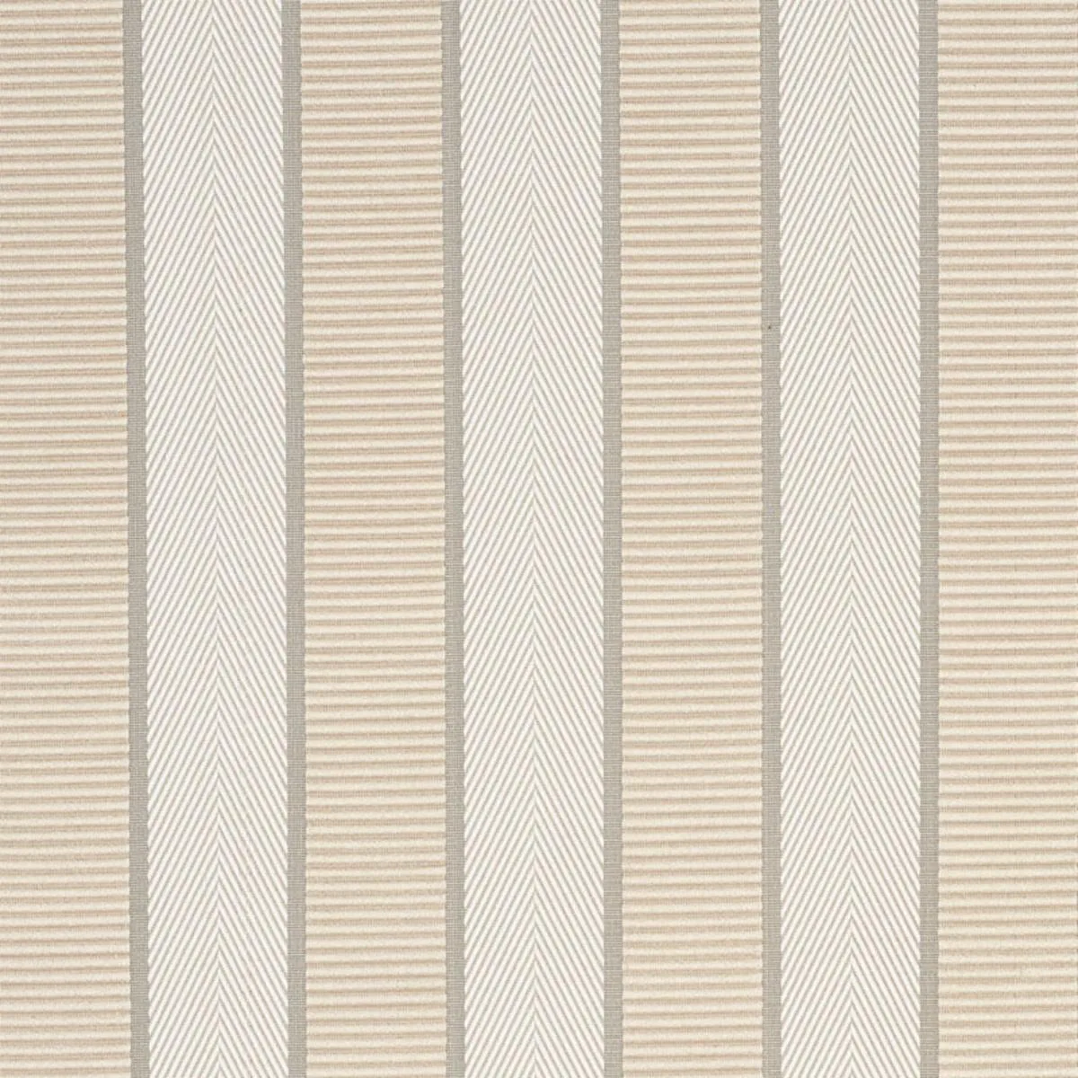 Schumacher 77101 Ribbon Stripe Champagne fabric swatch