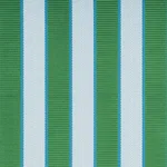 Schumacher 77100 Ribbon Stripe Emerald fabric swatch