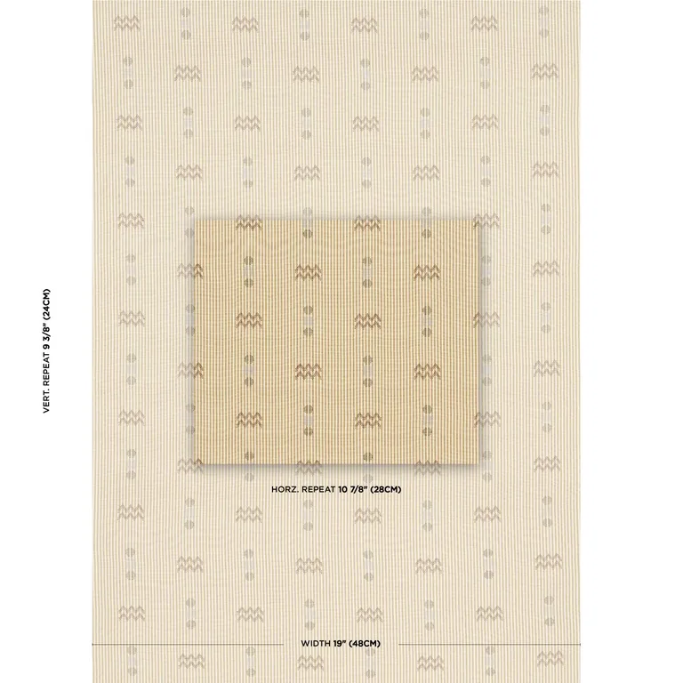 Schumacher 82851 Ribbon Wheat fabric swatch