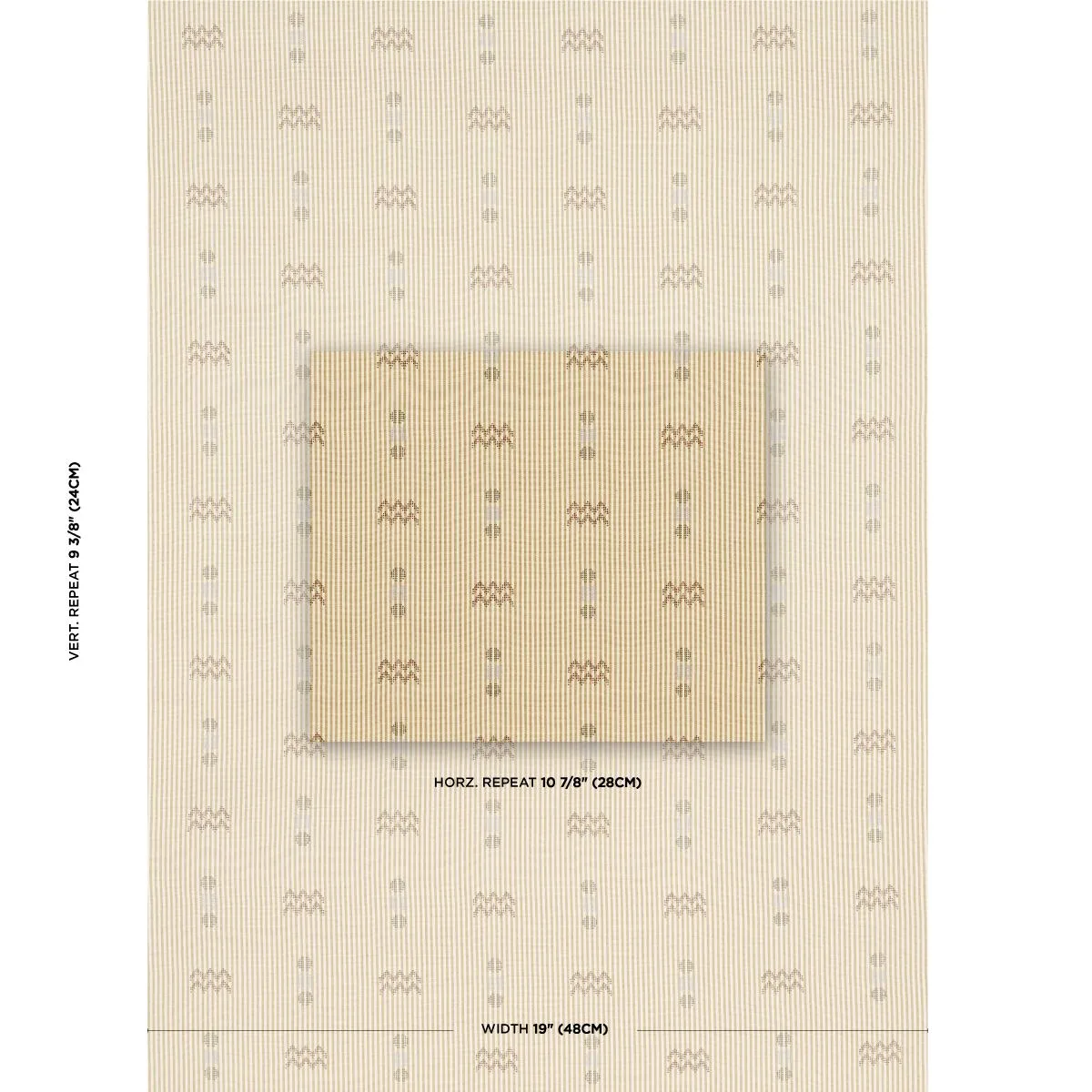 Schumacher 82851 Ribbon Wheat fabric swatch
