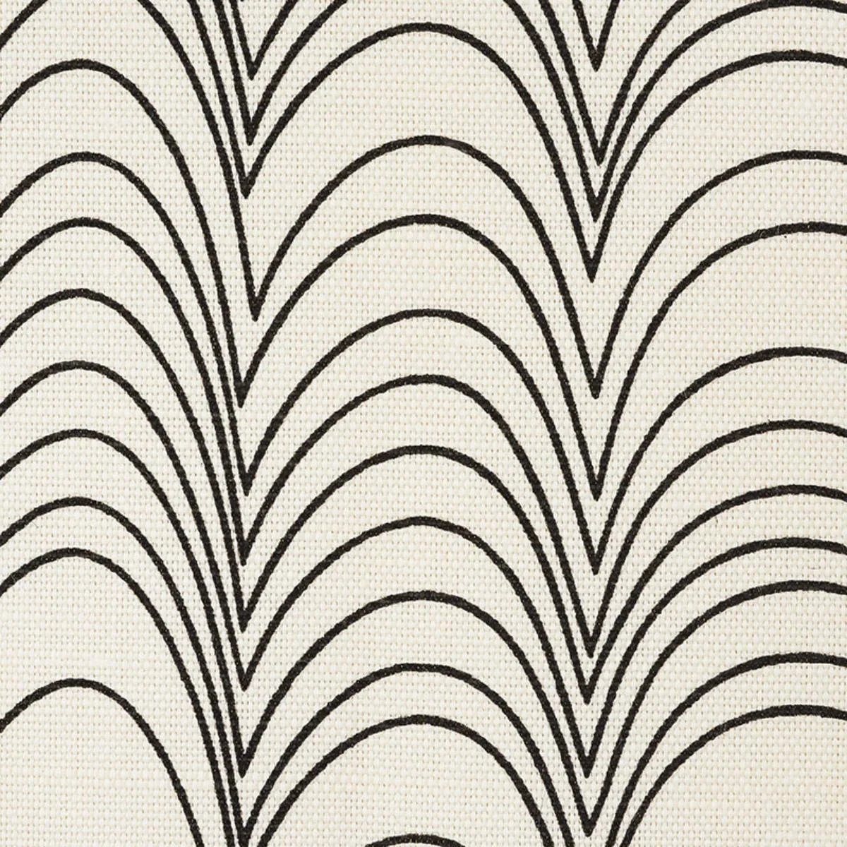 Schumacher 177112 Richter Black fabric swatch