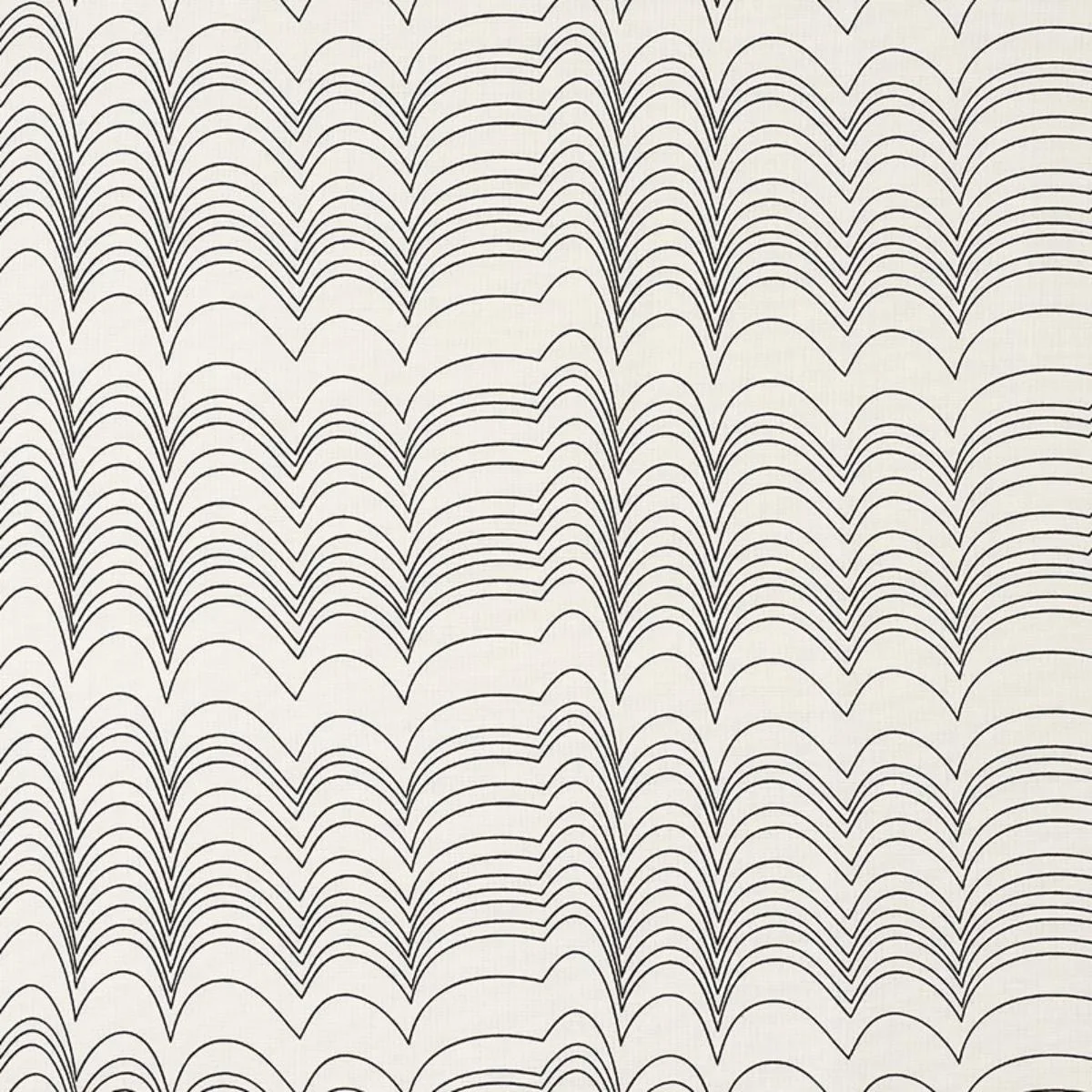 Schumacher 177112 Richter Black fabric swatch