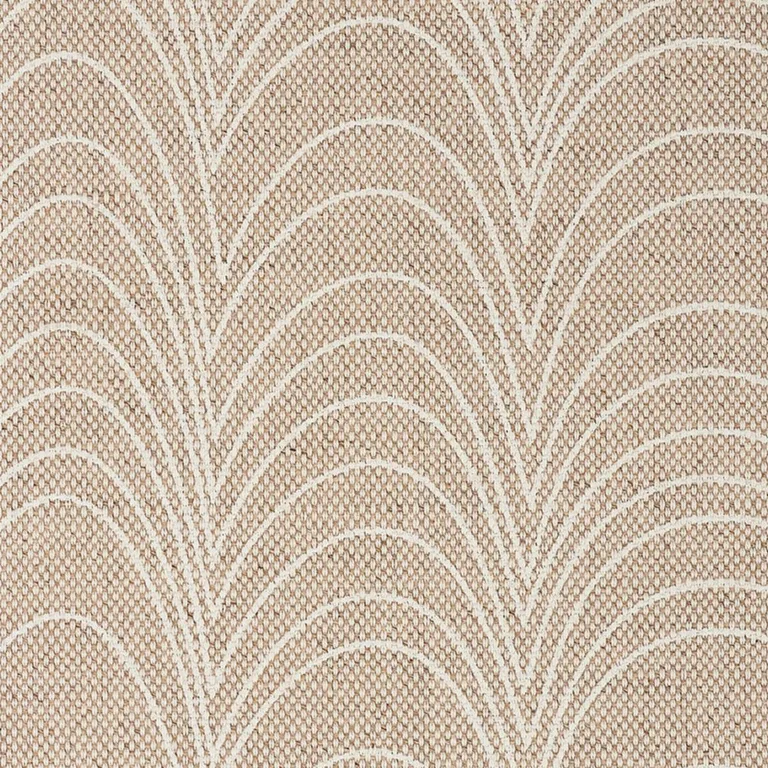 Schumacher 177113 Richter Ivory & Natural fabric swatch