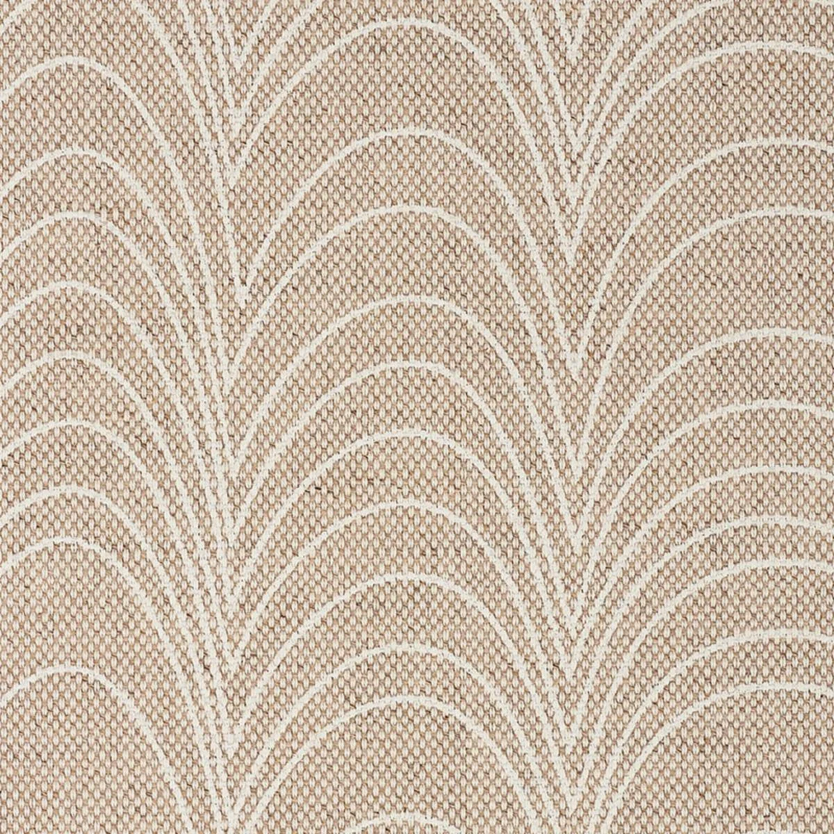 Schumacher 177113 Richter Ivory & Natural fabric swatch