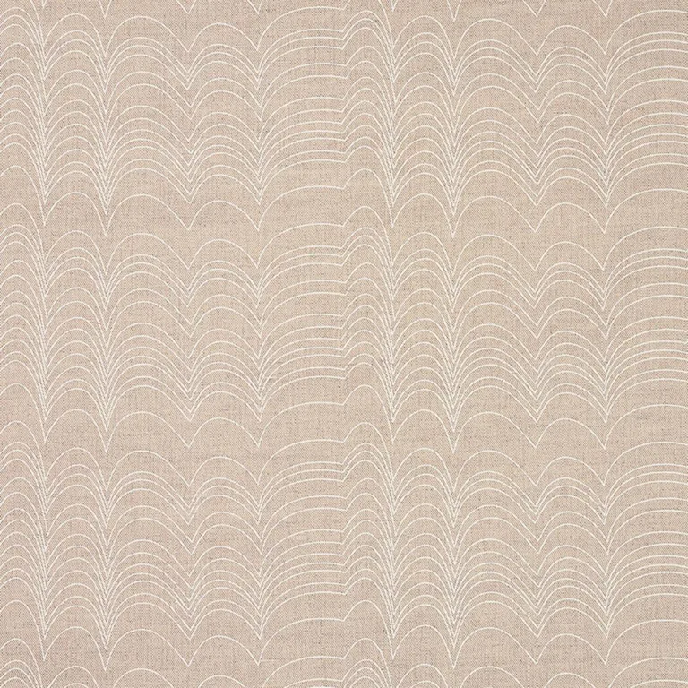 Schumacher 177113 Richter Ivory & Natural fabric swatch