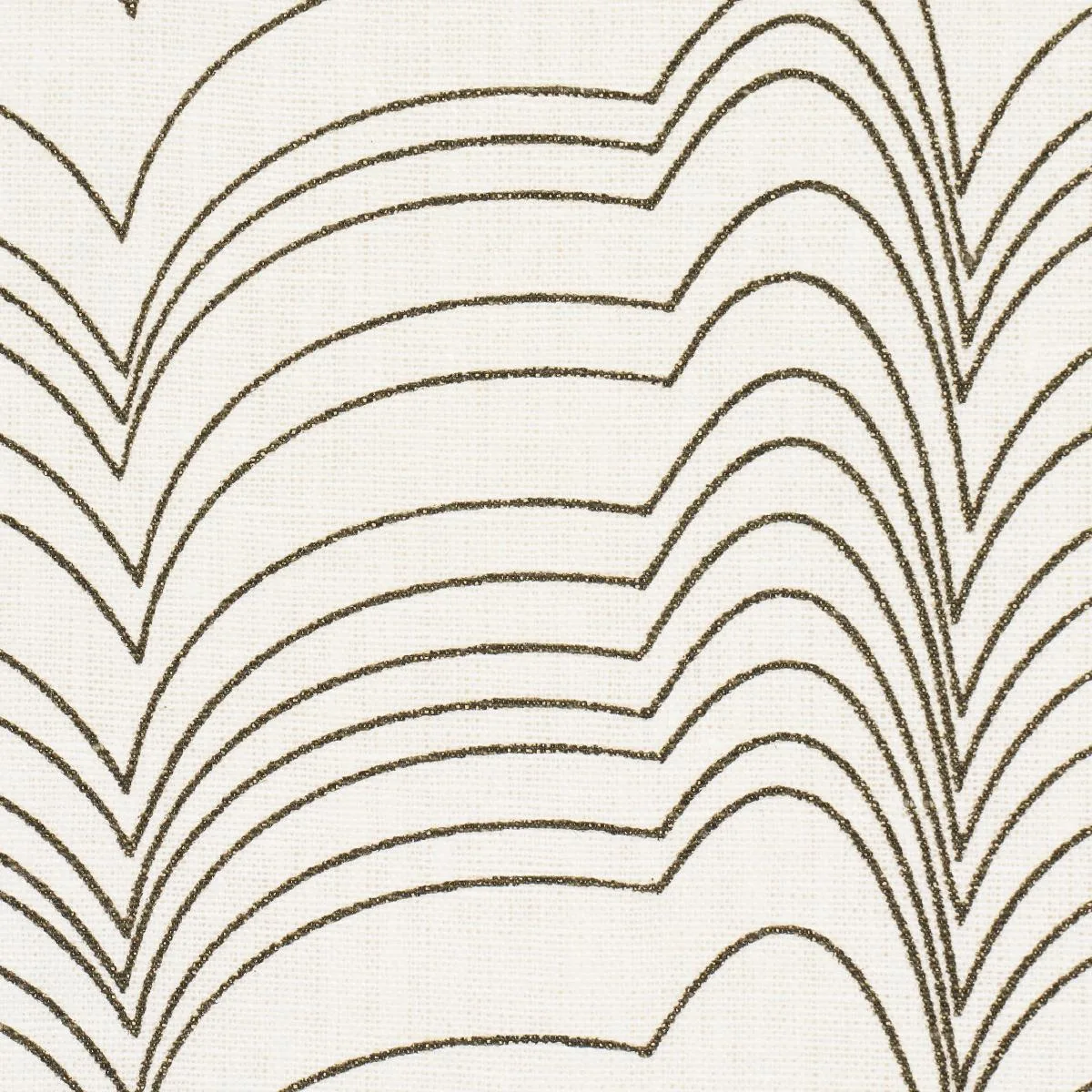 Schumacher 182232 Richter Linen Print Black fabric swatch