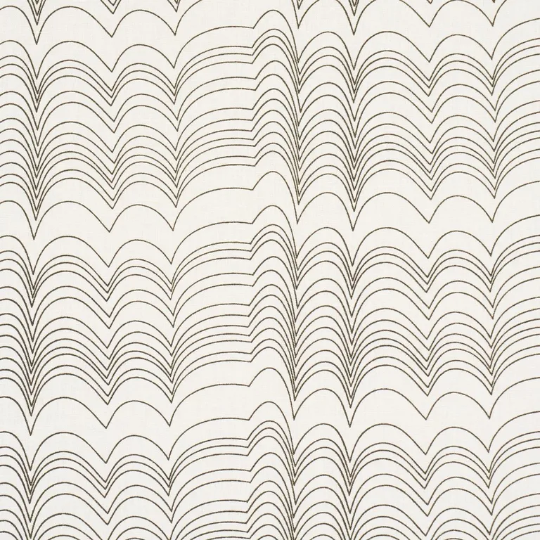 Schumacher 182232 Richter Linen Print Black fabric swatch