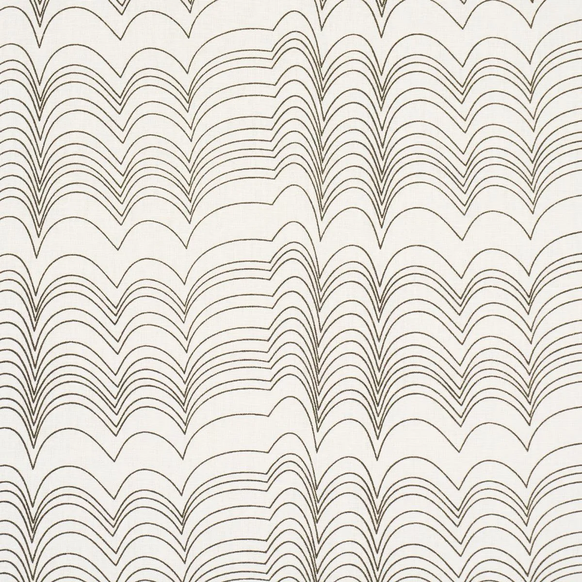 Schumacher 182232 Richter Linen Print Black fabric swatch