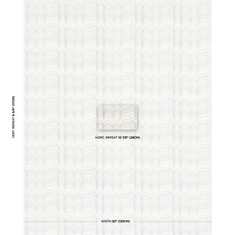 Schumacher 182231 Richter Linen Print Blue fabric swatch