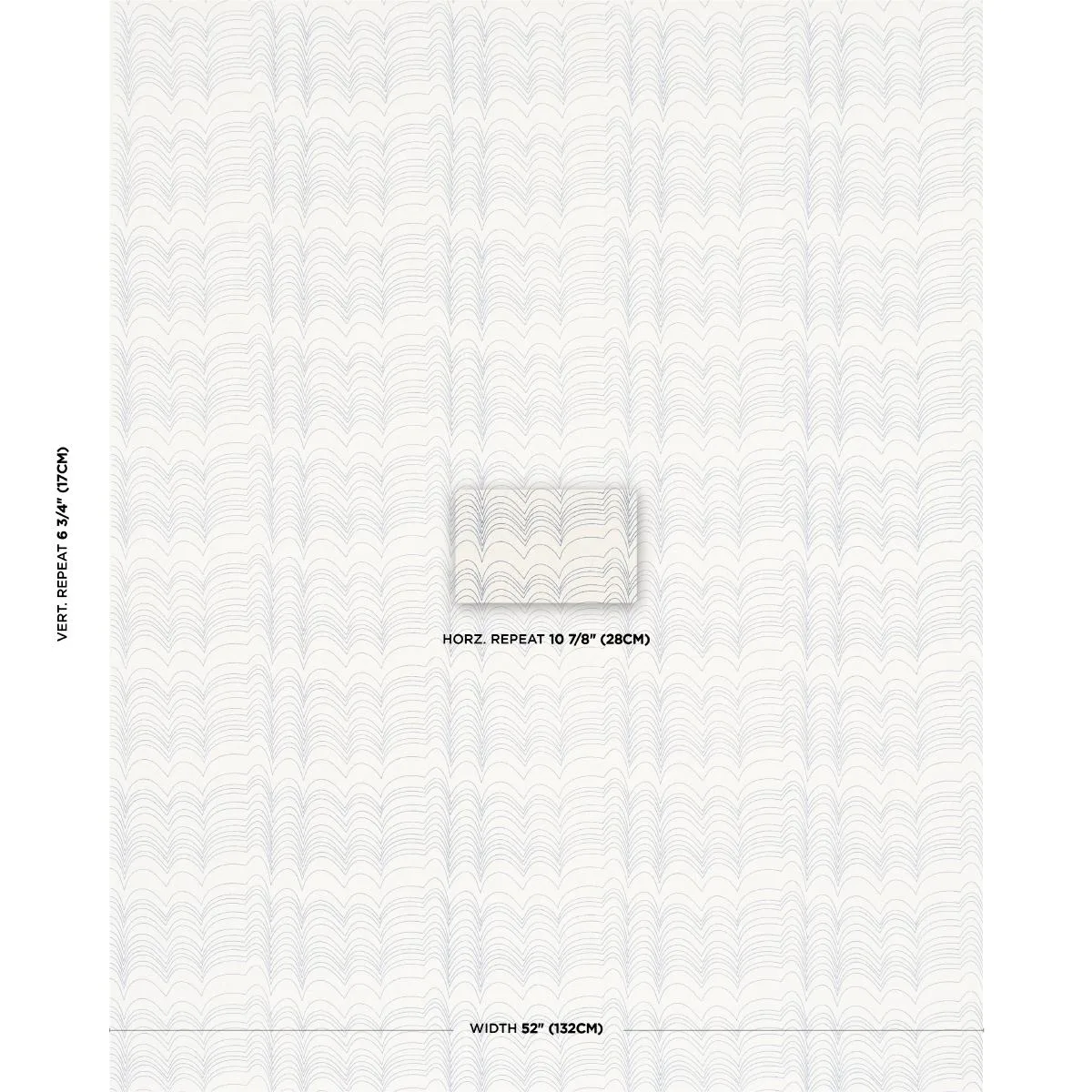 Schumacher 182231 Richter Linen Print Blue fabric swatch