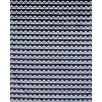 Schumacher 81820 Ridge Line Velvet Slate Blue fabric swatch