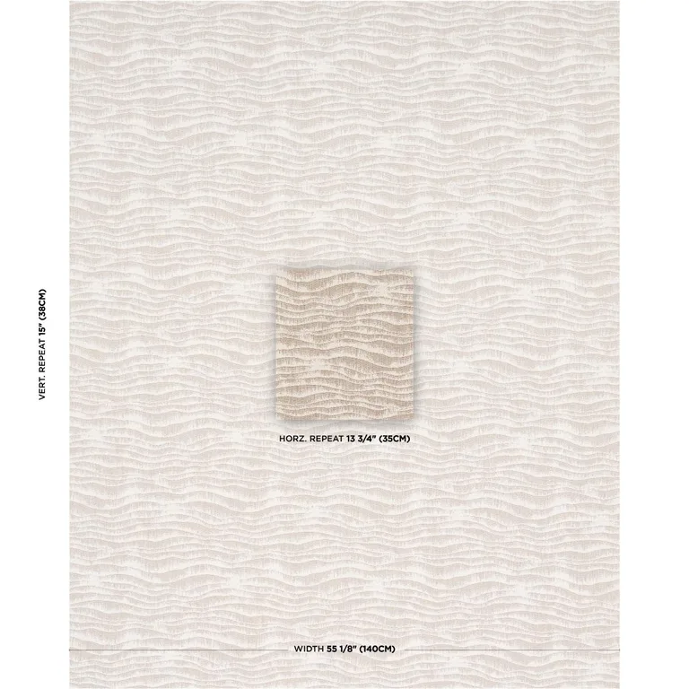 Schumacher 85610 Ridgeline Buff fabric swatch