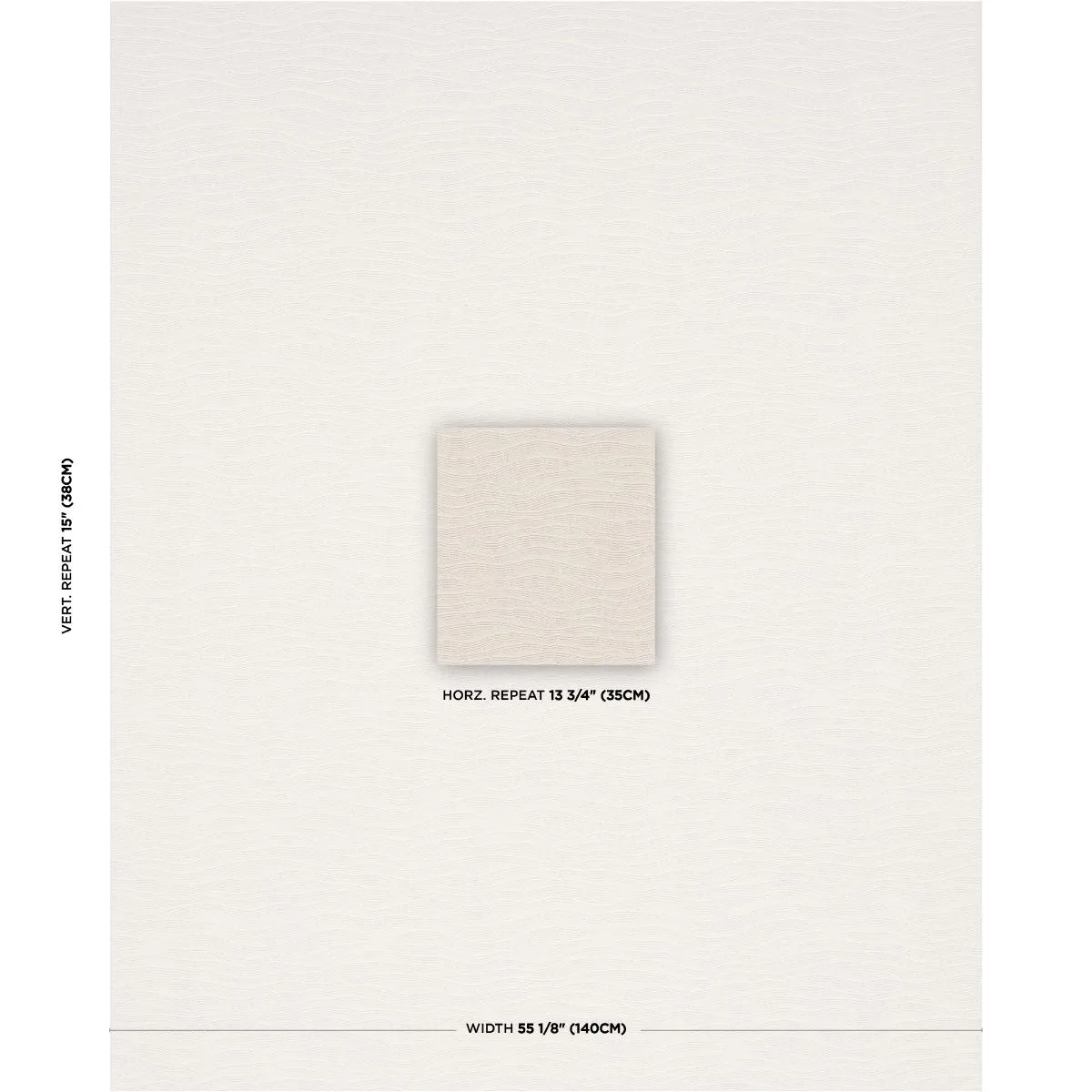 Schumacher 85611 Ridgeline Pearl fabric swatch