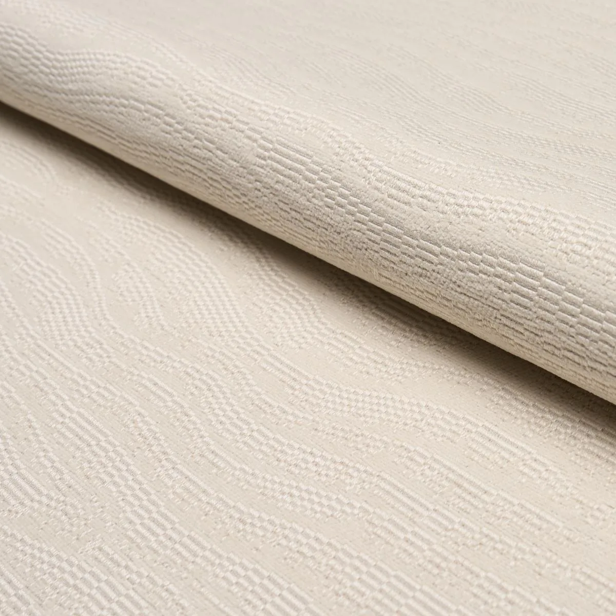 Schumacher 85611 Ridgeline Pearl fabric swatch