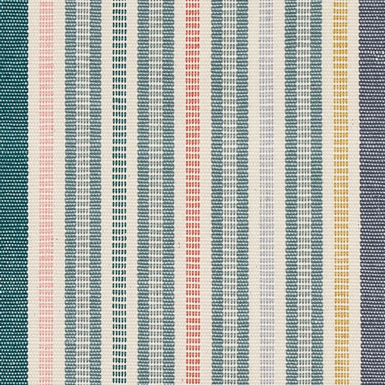 Schumacher 80822 Ripple Hand Woven Stripe Mineral fabric swatch