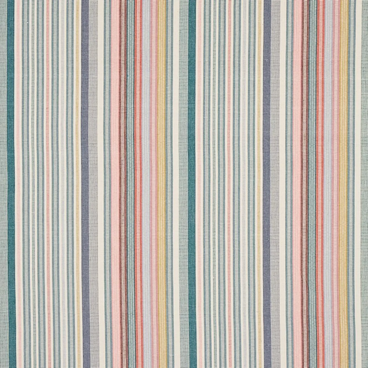 Schumacher 80822 Ripple Hand Woven Stripe Mineral fabric swatch