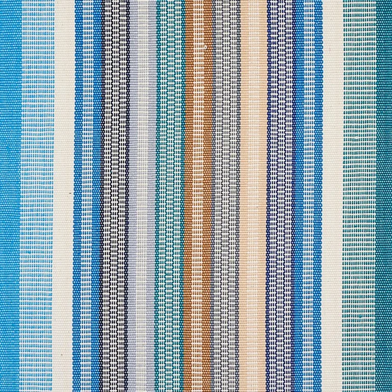 Schumacher 80821 Ripple Hand Woven Stripe Surf fabric swatch