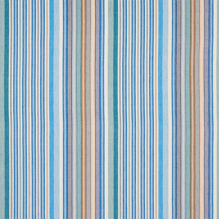 Schumacher 80821 Ripple Hand Woven Stripe Surf fabric swatch