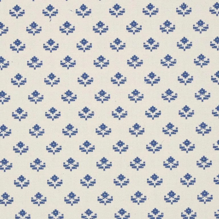 Schumacher 87110 Robyn Indigo fabric swatch
