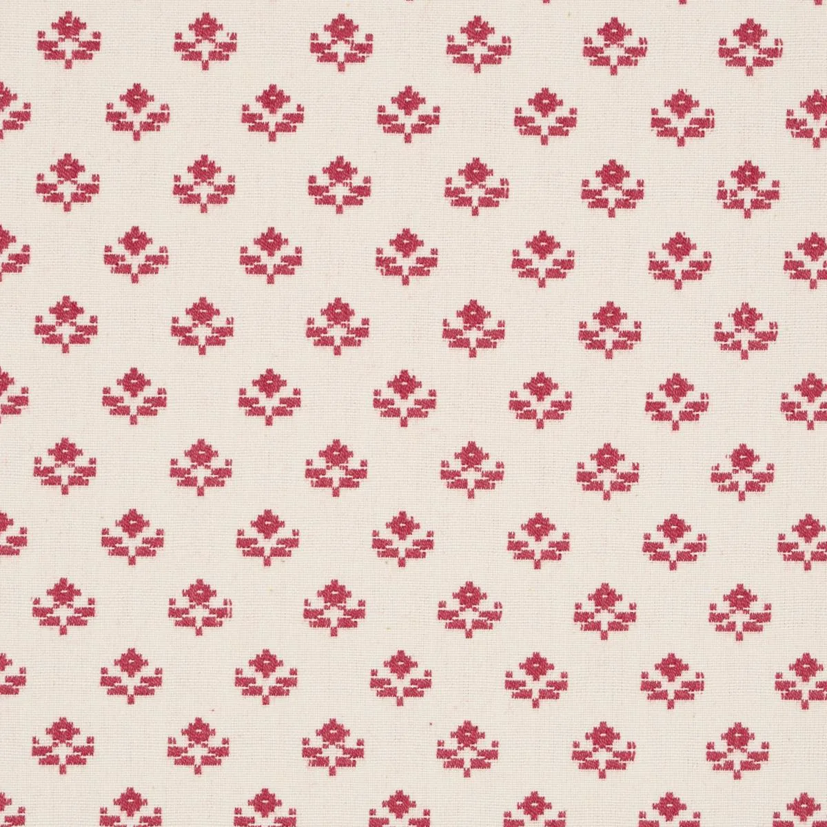Schumacher 87112 Robyn Red fabric swatch