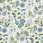Schumacher 178773 Roca Redonda Blue & Ivory fabric swatch
