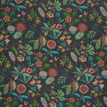 Schumacher 178772 Roca Redonda Carbon & Multi fabric swatch