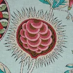Schumacher 178770 Roca Redonda Mineral & Pink fabric swatch