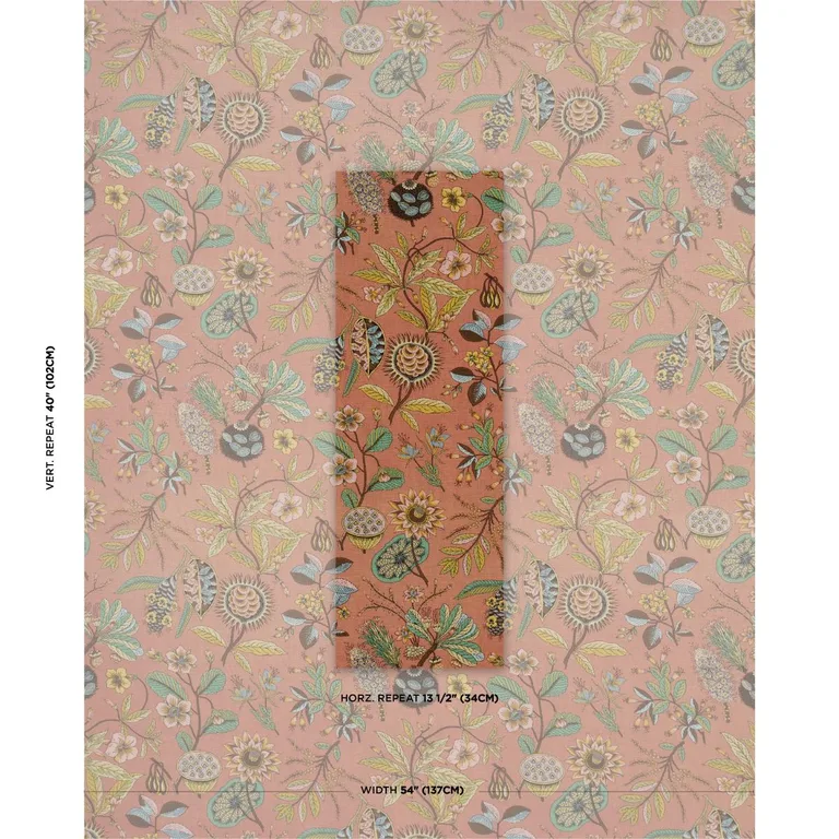 Schumacher 178774 Roca Redonda Spice fabric swatch