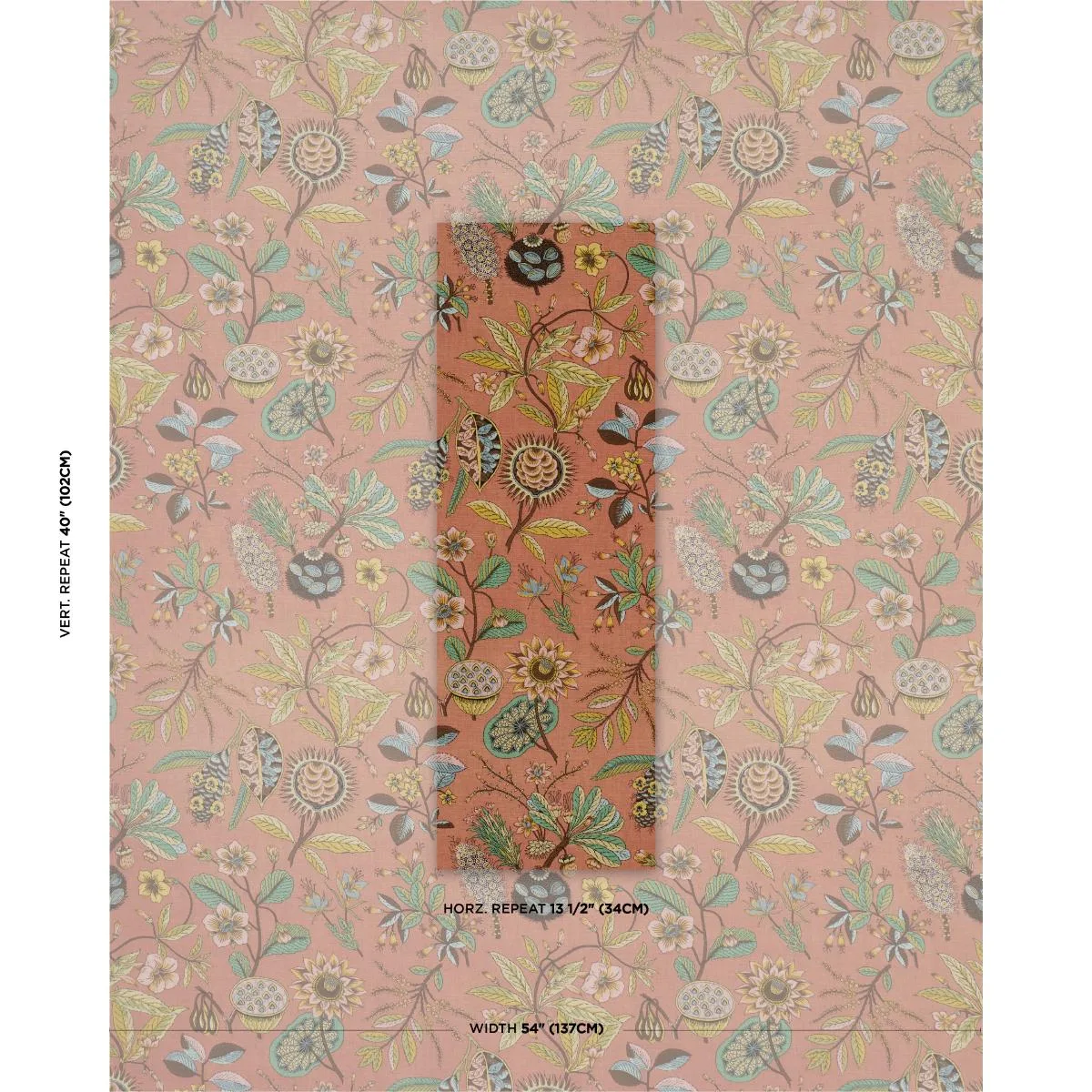 Schumacher 178774 Roca Redonda Spice fabric swatch