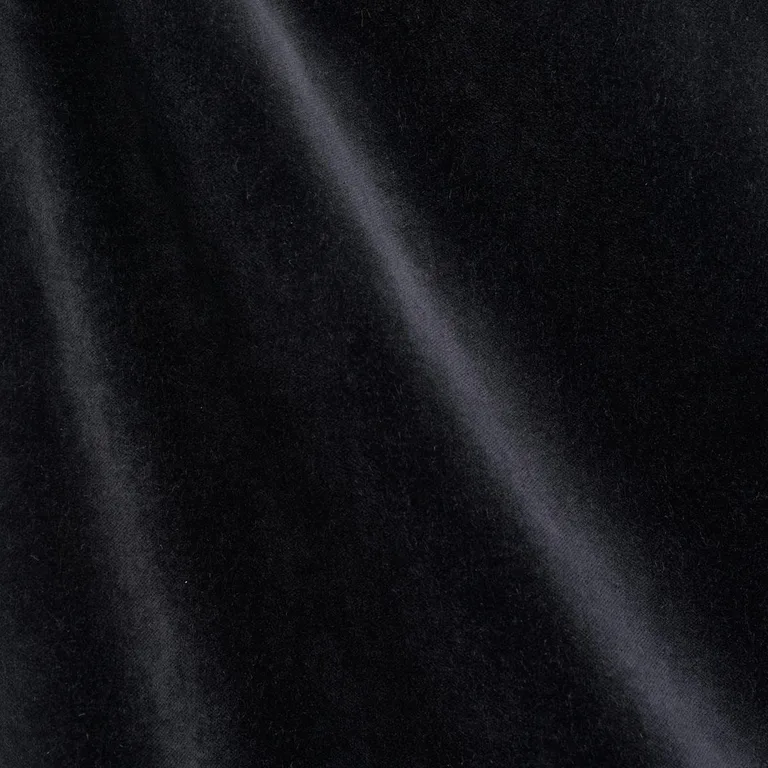 Schumacher 70474 Rocky Performance Velvet Black fabric swatch