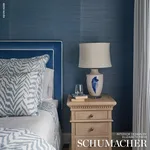 Schumacher 70477 Rocky Performance Velvet Cornflower fabric swatch
