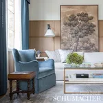 Schumacher 70828 Rocky Performance Velvet Mist fabric swatch