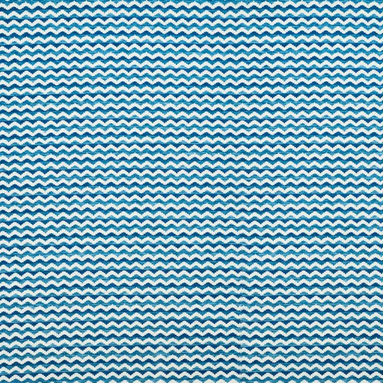 Schumacher 77541 Roebuck Performance Blue fabric swatch