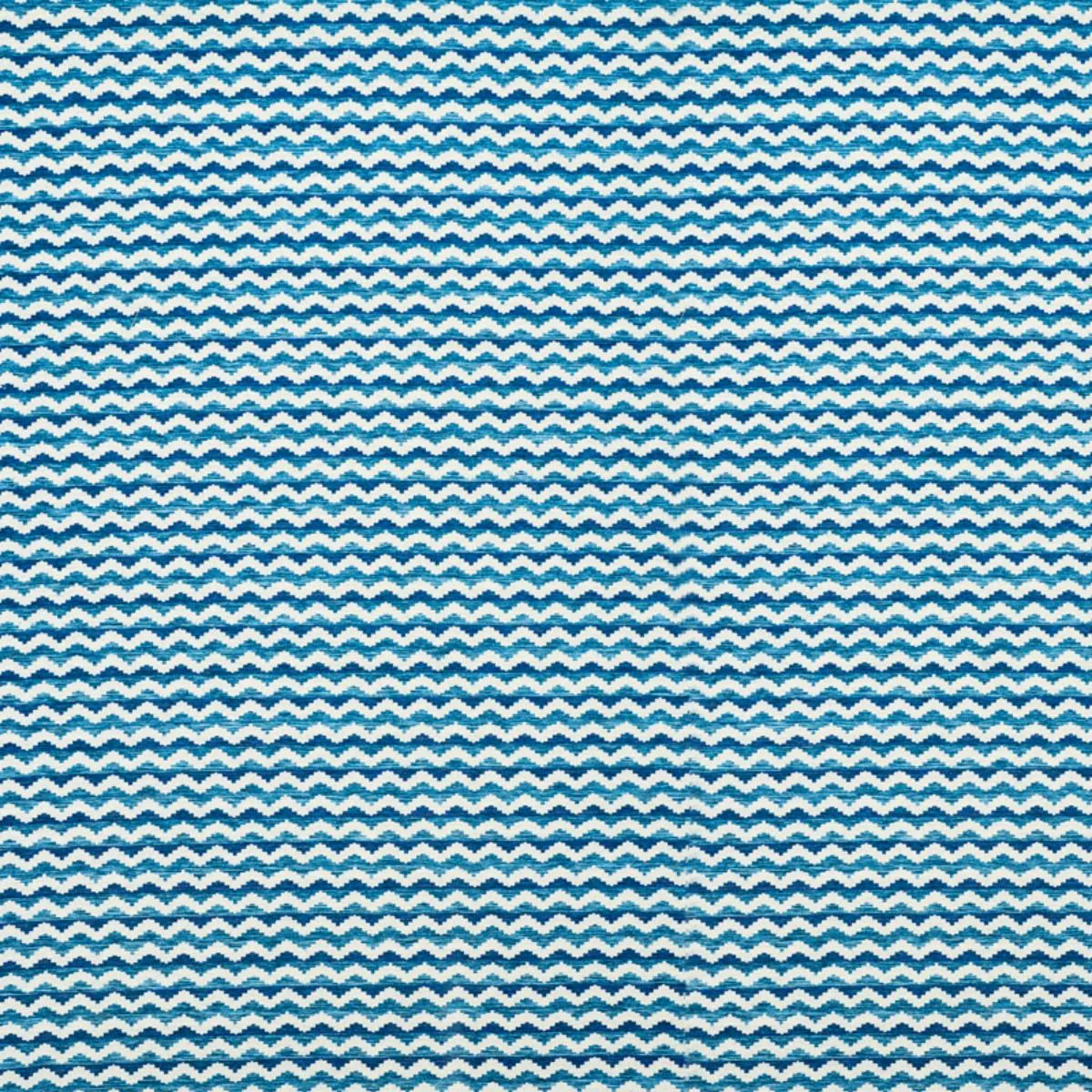 Schumacher 77541 Roebuck Performance Blue fabric swatch