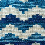 Schumacher 77541 Roebuck Performance Blue fabric swatch