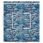 Schumacher 177380 Rolling Hills Blues fabric swatch