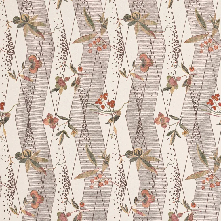 Schumacher 83140 Romola Floral Birch fabric swatch