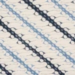 Schumacher 182051 Ronnie Blue fabric swatch