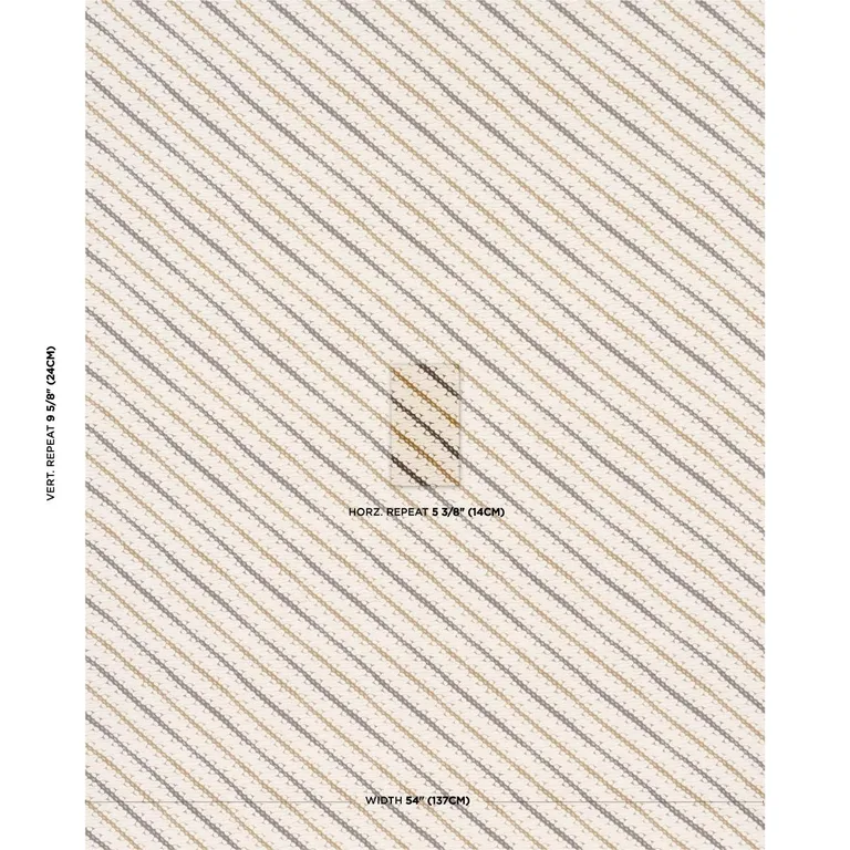 Schumacher 182052 Ronnie Brown fabric swatch