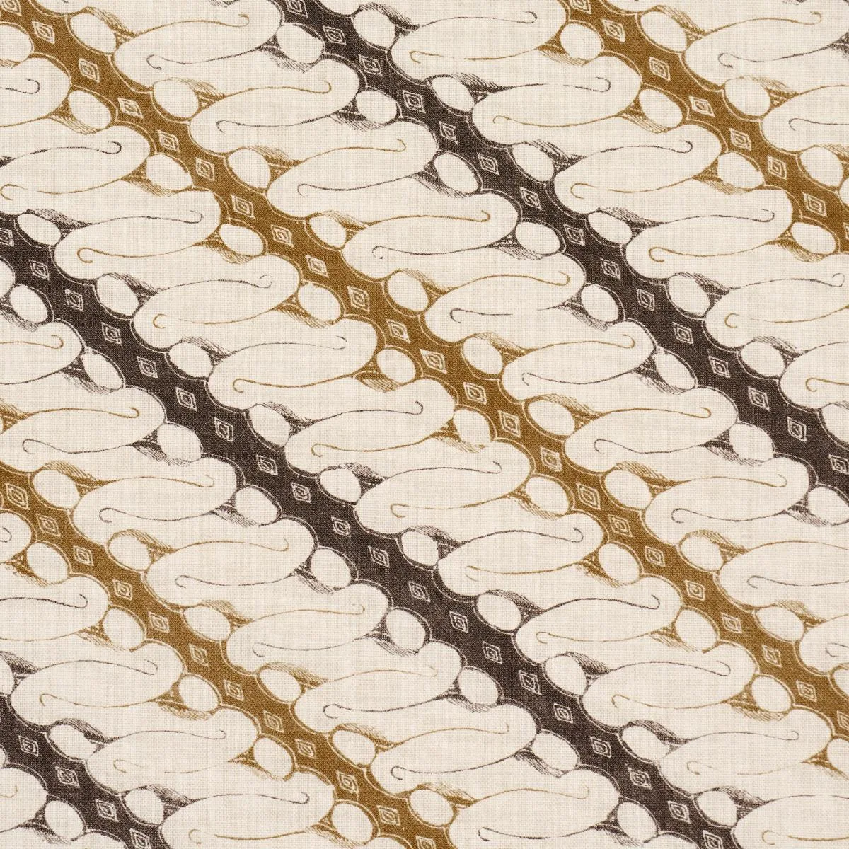 Schumacher 182052 Ronnie Brown fabric swatch
