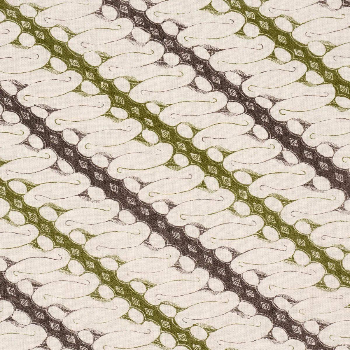 Schumacher 182050 Ronnie Green fabric swatch