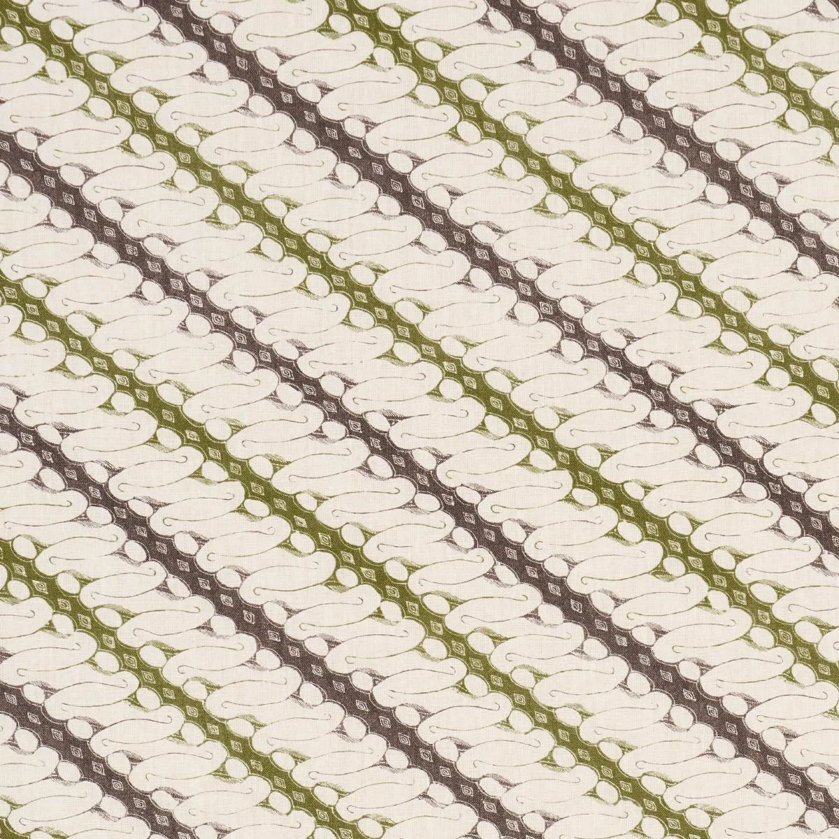 Schumacher 182050 Ronnie Green fabric swatch