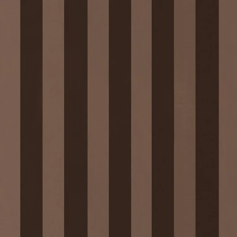 Schumacher 85743 Roosevelt Awning Stripe Brown fabric swatch