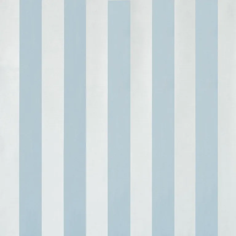 Schumacher 85744 Roosevelt Awning Stripe Robin's Egg fabric swatch
