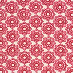 Schumacher 179291 Rose Hand Block Print Pink fabric swatch