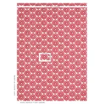 Schumacher 179291 Rose Hand Block Print Pink fabric swatch