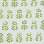 Schumacher 179400 Rosenborg Hand Print Green fabric swatch