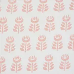 Schumacher 179401 Rosenborg Hand Print Pink fabric swatch