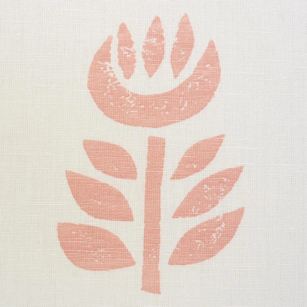 Schumacher 179401 Rosenborg Hand Print Pink fabric swatch